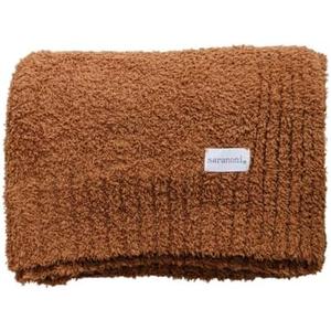 SARANONI Bamboni Baby Blanket | Luxury Plush Super Soft Blanket | Breathable Comfy Blankets for Kids and Teens | Caramel - 40" x 30"