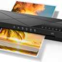Crenova Laminator Machine 13 inch, Laminating Machine 60s Quick Warm Up Auto Off, Cold Hot Lamination Machine with ABS Jam Free, Laminator for Home Office School, Black