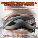 ROCKBROS Bike Helmet for Adults, Size 54-62 cm for Riders, Microshell, Adjustable Dial, Interior Padding, Air Vents, Mountain & Road Bike MTB Commuting, Small