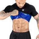 Kewlioo Sauna Shirt for Men - Heat Trapping Sweat Vest, Sauna Suit For Men, Compression Workout Sweat Suit for Gym, Workouts L