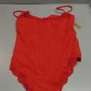 Starrylion Lace Body Suit Square Neck Tops for Women Sleeveless Spaghetti Strap Tank Top Bodysuits for Women Sexy Jumpsuit (Red, XL)