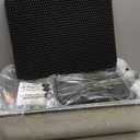 Vivifying Stainless Steel Litter Box, XL Side Entry Extra Large Litter Box with Lid for Big Cats & Kitty, Removable Enclosed Metal Cat Pan with High Sided Enclosure, Scoop, Mat, Footboard (Black)