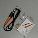 Honoson 19 Pieces Electric Hot Knife Cutter Tool, Multipurpose Hot Knife Stencil Cutter with Metal Stand, 14 Blades, 3 Chuck Sleeves for Cutting Carving(Orange)