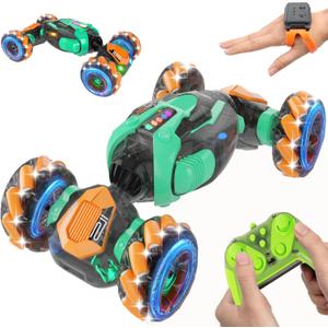 Gesture Sensing RC Stunt Car - Boys Toys Age 6-8-12, 360 Rotating 4WD Hand Controlled Remote Control Twist Car with Light & Music, Cool Toys and Ideas Gifts for Children Age 7 9 10 11 12 Years Old