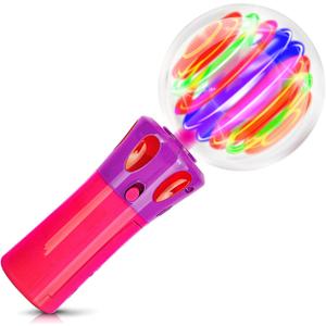 ArtCreativity Light Up Wand for Kids - LED Light Up Toy Wand for Boys and Girls - Unique Spinning Light Up Toy - Batteries Included - Sensory Toys for Kids with Autism - LED Magic Ball Wand