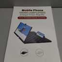 20 inch Screen Magnifier for Smartphone,3D HD Screen Expanders for Movies, Videos, and Gaming, Screen Magnifier with Adjustable Angle Design Amplifier Desktop Magnifying for Seniors Reading (Black)