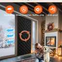 Magnetic Thermal Insulated Door Curtain for 36"x 82" Doors, Heavy-Duty Oxford Fabric Door Cover for Heat Insulation, Magnetic Closure Blanket for Doorway to Keep Warm in Winter Cool in Summer