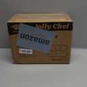 JOLLY CHEF Compostable  Compartment  *   Paper Plates [ ] Heavy Duty Small Natural Divided Eco-Friendly Biodegradable Food Trays for Party Lunch Dinner Christmas (11*8in-100pack, Brown)