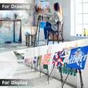 Artist Easel Stand Painting Stand Art Easel, 20" to 61" Art Easel for Painting Canvase & Displaying, Aluminum Adjustable Height Display Tripod with Portable Bag/Folding Keg/Apron.(Black), 57 Cm X 15 Cm X 11 Cm