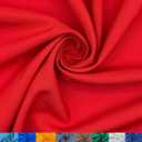 Eovea | Poplin Fabric by The Yard | 100% Polyester | Poly Poplin | 60" Wide | Apparel, Uniforms, Tablecloths, Home Dcor, Sewing, DIY Crafts(Red,1 Yard)