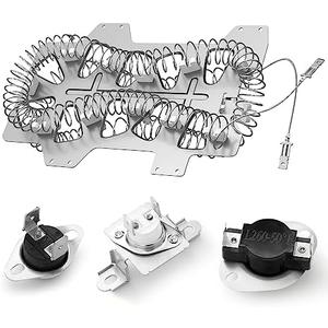 Upgraded Dryer Heating Element for Samsung，DC47-00019A Heating Element for Samsung Dryer,dv42h3000ew/a3 dv42h5000ew/a3 Parts, Including DC96-00887A, DC47-00016A, DC47-00018A.