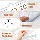 Gannyfer 2026 Wall Calendar,18 Months 22.75" x 15.5" Calendar 2025-2026, Use Now to DEC 2026, Large Spiral Binding Funny Dog 2026 Calendar, Perfect for Home, School or Office (6 Stickers Included) (Brown)