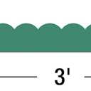 2 x Carson Dellosa Grow Together 39Ft of Jade Green Bulletin Board Borders, 13 Strips of Scalloped Trim for Rolling Whiteboard, Posterboard, St Patricks Day, Christmas Decorations, and Classroom Decor