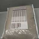 96 Inch Long Pinch Pleated Dark Linen Color Curtains,100% Blackout Thermal Insulated Natural Pinch Pleat Rustic Country Style Drapes with Hooks Rings 2 Panel Sets,Taupe Tan 8FT Window Curtain