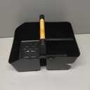 rejomiik Portable Shower Caddy Basket with Bamboo Handle, Plastic Cleaning Caddy Bathroom Organizer Tote for College Dorm Essentials, Bath Toy Storage, Black