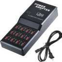 MaxLax USB Charger Station,12-Port 60W Multiple USB Charging Station,Multi Ports Charger Charging for SmartphonesTabletsand Other Devices.