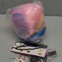 Mannequin Head with Hair 29'' Cosmetology Doll Head for Hair Styling to Practice on Hairdressing Training Braiding Heads with Clamp Holder kit (Pink Blue)