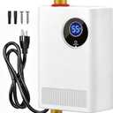 Tankless Water Heater Electric 110V, 3000W Instant Water Heater Under Sink, On Demand Hot Water Heater Electric with Digital Display, Portable Mini Small Water Heater for Kitchen Bathroom RV