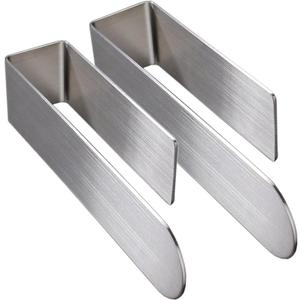 szhdxsy 2pcs Towel Holder SUS 304 Stainless Steel Brushed Hand Towel Rod, Self Adhesive Towel Holder Towel Rod Towel Rack for Bathroom- Silver (8.6)