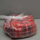 MAXEVE Heated Electric Blanket, 50"x60" Faux Fur Fast Heating Throw Blankets with 8 Heating Levels & 8 Hours Auto Off with Over-Heat Protection & ETL Certified, Plaid Red