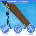 40 Pack Eye Bolts with Nuts Galvanized Steel Eye Screw Hooks for Hanging, Cable Routing and Anchoring, Heavy Duty Hardware for DIY Furniture, Garage, Outdoor Project(1/4-20 x 2-1/2,Silver)