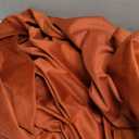 MIULEE Velvet Curtains 84 inches 2 Panels - Luxury Burnt Orange Blackout Curtains for Bedroom Living Room Thermal Insulated Super Soft Window Drapes Rod Pocket & Back Tab, Terracotta Rust Fall Decor, 52"W x 84"L