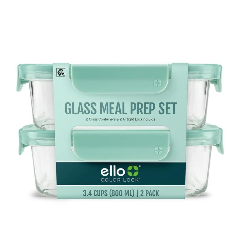 ELLO Leak-Proof GlassMeal Prep 800ml 4 piece set