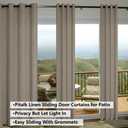 Pitalk Taupe Linen Curtains 84 Inch Length for Bedroom Living Room Soft Thick Textured Brown Window Drapes Semi Sheer Light Filtering Burlap Colored Farmhouse Country Decor 2 Panels Grommet 52x84 Long
