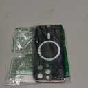 Dinick Designed for iPhone 14 Pro Case with Magnetic [Built-in Camera Cover] Compatible with MagSafe Soft TPU Glitter Cover Anti-Scratch Protective Slim for iPhone 14 Pro Case Black and Gold