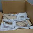 Kids Table & Chairs Set (2 Chairs) Height Adjustable for Ages 2-8 | Non-Slip Toddler Activity Table with Wipe-Clean Desktop, Montessori Learning & Art Drawing Tables for Home Preschool (Burlywood)