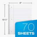 Oxford Spiral Notebooks, 6 Pack, 1 Subject, Wide Ruled Notebooks for School, 8 x 10.5 Inches, 70 Sheets, Assorted Pastel Colors, Back to School Supplies (63757)