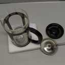 Veken French Press Coffee Maker 34oz, No Plastic Touching Cafe,Thickened Glass Stainless Steel Brewer, Cold Brew Cafetera Tea pot for Kitchen Travel Camping, Gifts, Decor, Bar Accessories, Dark Pewter