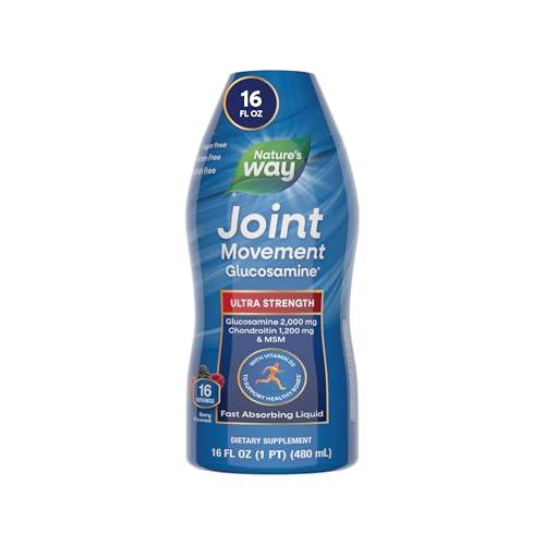 Nature's Way Joint Movement Glucosamine Fast Absorbing, 16 day supply, 16 Ounces (480 mL), Natural Berry