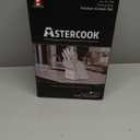 Astercook Knife Set for Kitchen 15 Piece with Block and Sharpener Kitchen Knives with Ceramic Coating Sharp Blade Dishwasher Safe Deba Knives with Anti-slip Ergonomic Handle, Elegant White