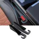 2025 Upgrade Short Car Seat Gap Filler, Seat Gap Organizer with Phone Holder, Car Seat Accessories, Car Organizer Fit Sedan SUV Truck-2PCS Black