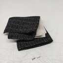 Luxury Tweed & Chenille Throw Pillow Covers  Set of 2 (18" x 18") with Soft and Luxurious Textures Decorative Throw Pillows for Couch, Bed, and Home Decor (Black)