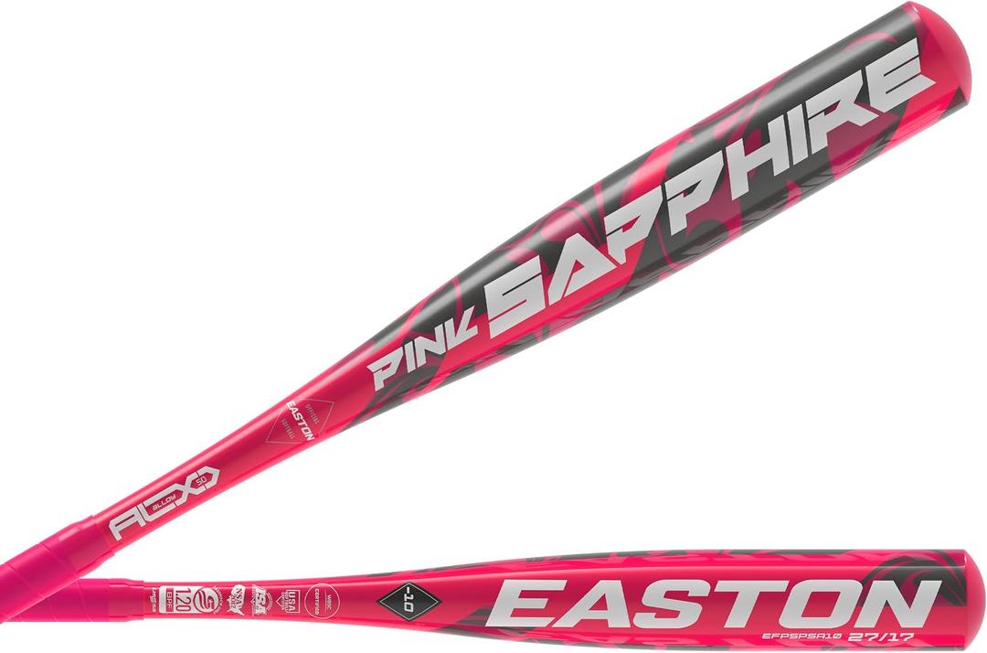 Easton | Sapphire Fastpitch Softball Bat | -10 Drop | 1 Pc. Alloy | Approved for All Fields, 26 Inch