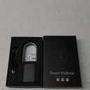 Fingerprint Lock, 2.7'' Long Shackle Heavy Duty Outdoor Padlock with Fingerprint Key Bluetooth APP, Weatherproof Biometric Electronic Gate Lock with Protective Shell for Fence Shed Gym Yard