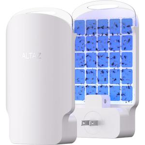 Fly Trap Indoor Plug in Electric Bug Zapper with Six Light - Silent, Pet Safe & Mess-Free Flying Insect Traps - Gnat Catcher & Fruit Fly Killer for House Home Kitchen Bedroom 1+1