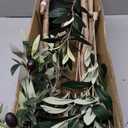 Artificial Olive Tree for Living Room Decor, 6FT Bendable Fake Plants Artificial Indoor, Faux Silk Plant Fake Trees in Potted with Oliver Branch Leaves and Fruits for Modern Home House Office Dcor
