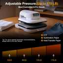 Auto Heat Press 2, Heat Press Machine for T Shirts with Adjustable Pressure & Higher Heating Height, Rapid Heating, Even Heat Distribution, 15x15 for HTV, Sublimation, Heat Transfer Projects