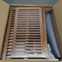 Greenual Teak Dish Drying Rack with Utensil Holder, 3 Tier Collapsible Dish Rack, Wooden Dish Racks for Kitchen Counter, Large Folding Drying Holder with Absorbent Dish Drying Mat