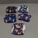 5 Pack Dog Diapers Male, High Absorbing Dog Wraps, Belly Bands for Male Dogs with Incontinence or Frequent Urination, Washable Doggie Diapers S, Space