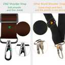 ZINZ Shoulder Strap 58" Ultra-Thick Fixed Padded and Adjustable Buckles Crossbody Strap for Briefcase Laptop Bag Luggage