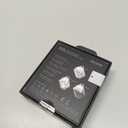 Aulumu A39 Geometric AirPods Pro 3 Case with Lock | Protective Cover with Nylon Buckle | Alloy Armour | Compatible with Apple AirPods Pro 3rd Generation Case (2025) - Transparent Gray (Translucent Grey)