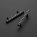 Ravinte 30 Pack | 5 Inch Cabinet Pulls Matte Black Stainless Steel Kitchen Drawer Pulls Cabinet Handles 5 Inch Length, 3 Inch Hole Center