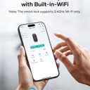 Wi-Fi Front Door Lock Set - HEANTLE Smart Locks for Front Door Built-in WiFi Keyless Entry Deadbolt with Handle Set Fingerprint Smart Electronic Deadbolt, Works with Alexa & Google Assistant Silver
