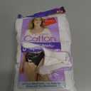 Hanes womens High-waisted Brief Panties, 6-pack, Moisture-wicking Cotton Brief Underwear (White, M)