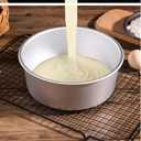 XZJMY 5Pack 5 Inch X 2 Inch Cake Pan, mini cake pan, round aluminum cake pan, used for family gatherings to bake mini cake pizza, quiche