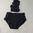 Women Underwear Black M 95% Cotton 5% Spandex 5 Pack